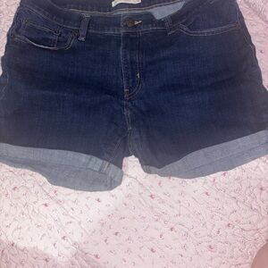 Levi's Dark Blue Jean Shorts